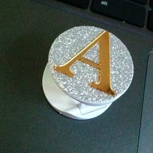 Letter "A" phone holder
